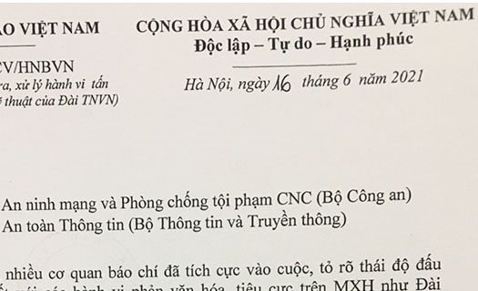 Hội Nhà báo Việt Nam đề nghị điều tra, xử lý nghiêm hành vi tấn công mạng Báo Điện tử